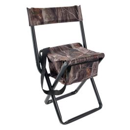 VANISH Swivel Hunting Stool with Folding Back and Legs, Silent