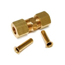 CerroBrass - Compression Tube Union: Compression x Compression