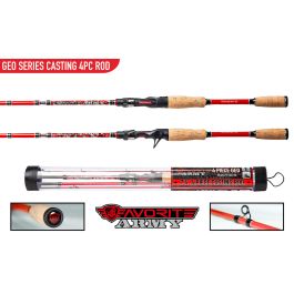 Bomgaars : Favorite Fishing Favorite Rod Army Geo7' 4'', 4-Piece, MH  Casting : Rod & Reels