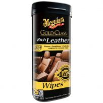 Meguiar's Gold Class Rich Leather Wipes 25-Count, G10900