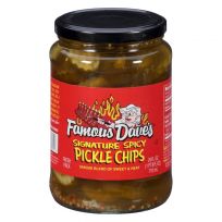 Famous Dave's® Spicy Pickle Chips, 78779, 24 OZ