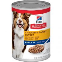 Hill's Science Diet Adult 7+ Canned Dog Food, Chicken & Barley Entre, 7055, 13 OZ Can