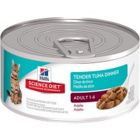 Hill's Science Diet Adult 1-6 Tender Tuna Dinner Chunks & Gravy Canned Cat Food, 1772, 5.5 OZ Can