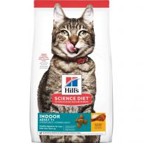 Hill's Science Diet Adult 7+ Indoor Healthy Digestion Chicken Recipe Dry Cat Food, 6446, 3.5 LB Bag