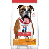 HILL'S SCIENCE DIET ADULT LIGHT WITH CHICKEN MEAL & BARLEY DRY DOG FOOD  33 LB BAG