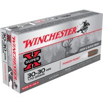 Winchester 30-30 WIN - 170 Grain Power-Point Ammo, 20-Round, X30303