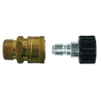 Valley Industries Pressure Washer Screw Type Kit - M22 Plug x QC Coupler, M22 Socket x QC Plug, PK-14000006