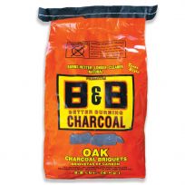 B&B™ Better Burning All Natural Oak Briquets, 00073, 8.8 LB