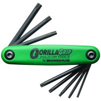 Bondhus Torx Tip GorillaGrip Fold-up Tools T9 - T40, 8-Piece, 12634