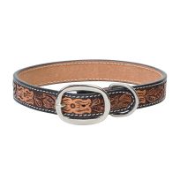 WEAVER PET™ Floral Tooled Dog Collar, 06-1911-17, 3/4 IN x 17 IN