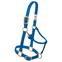 WEAVER EQUINE™ Original Adjustable Nylon Horse Halter, 35-1030-BL, Blue