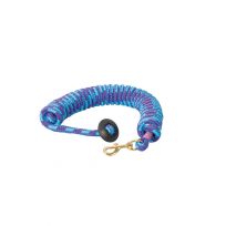 WEAVER EQUINE™ Rounded Cotton Lunge Line, 35-1915-L4, Blue / Purple / Hurricane Blue, 3/4 IN x 25 FT