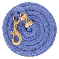 WEAVER EQUINE™ Poly Lead Rope with A Solid Brass #225 Snap, 35-2100-S49, Lavender, 5/8 IN x 10 FT