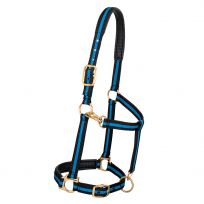 WEAVER EQUINE™ Padded Adjustable Chin and Throat Snap Halter, 35-7735-BL, Blue, 1 IN