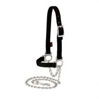 WEAVER LIVESTOCK™ Nylon Adjustable Sheep Halter with Chain Lead, 35-8110-BK, Black, Average