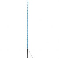 WEAVER EQUINE™ Lunge Whip with Rubber Handle and 11 IN Popper, 65-5107-BL, Hurricane Blue, 65 IN