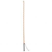 WEAVER EQUINE™ Lunge Whip with Rubber Handle and 11 IN Popper, 65-5107-OR, Orange Crush, 65 IN