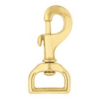 WEAVER EQUINE™ #17 Flat Swivel Snap, Solid Brass, BC00017-SB-1, 1 IN