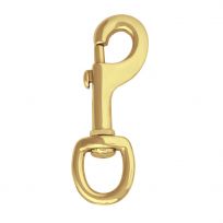WEAVER EQUINE™ #225 Round Swivel Snap, Solid Brass, BC00225-SB-1, 1 IN