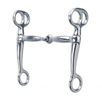 WEAVER EQUINE™ Tom Thumb Snaffle Bit with Mouth, Nickel Plated, CA-2110, 5 IN
