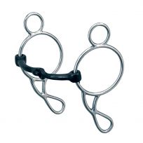 WEAVER EQUINE™ Gag Bit, Sweet Iron Snaffle Mouth, CA-5760, 5 IN