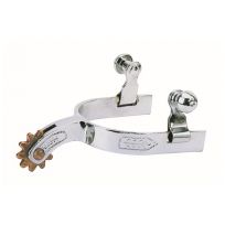 WEAVER EQUINE™ Children's Spurs with Engraved Band, Chrome, 25-8140