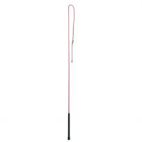 WEAVER EQUINE™ Stock Whip with Rubber Handle and 10 IN Popper, 65-5100-RD/WH, Red / White, 50 IN