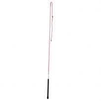 WEAVER EQUINE™ Stock Whip with Rubber Handle and 8 IN Popper, 65-5101-RD/WH, Red / White, 50 IN