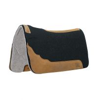 WEAVER EQUINE™ Contoured Two-Tone Felt Pad, 35-9326, Gray, 31 IN x 32 IN