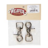 WEAVER EQUINE™ Bagged #Z5015 Square Scissor Snaps, Nickel Plated, 77-1080, 5/8 IN