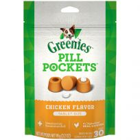 Greenies™ PILL POCKETS™ Chicken Flavor Dog Treats, 10085266, 3.2 OZ Bag