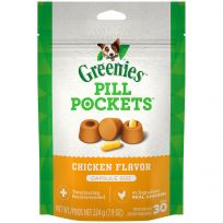 Greenies™ PILL POCKETS™ Capsule Size Natural Soft Dog Treats with Chicken Flavor, 10085268, 7.9 OZ Bag