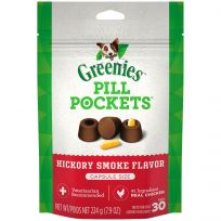 Greenies™ PILL POCKETS™ Hickory Smoke Flavor Dog Treats, 10100653, 7.9 OZ Bag
