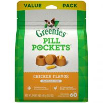 Greenies™ PILL POCKETS™ Chicken Flavor Dog Treats, 10217090, 15.8 OZ Bag