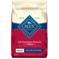 BLUE BUFFALO™ Life Protection Formula® Natural Adult Dry Food with  Fish & Brown Rice Recipe, 800167, 30 LB Bag