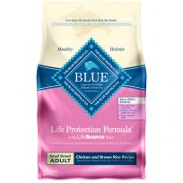 Blue Small Breed Adult Chicken & Brown Rice Recipe, 800187, 6 LB Bag
