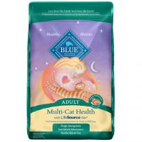 Blue Multi Cat Natural Adult Dry Cat Food with Chicken & Turkey, 800302, 15 LB Bag