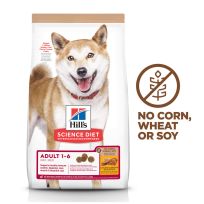 Hill's Science Diet Adult 1-6 No Corn, Wheat or Soy Dry Dog Food, Chicken, 604933, 30 LB Bag