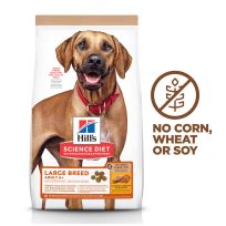 Hill's Science Diet Large Breed No Corn, Wheat or Soy Dry Dog Food, Chicken, Adult 6+, 604940, 30 LB Bag