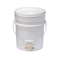 Little Giant Plastic Honey Bucket, White, BKT5, 5 Gallon