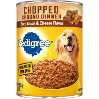 Pedigree Chopped Ground Dinner Wet Dog Food, 474-041-15, 22 OZ Can