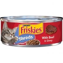 PURINA Friskies Shreds With Beef In Gravy Cat Food, 5.5 OZ Can