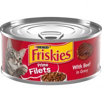 PURINA Friskies Prime Filets With Beef In Gravy Cat Food, 5.5 OZ Can
