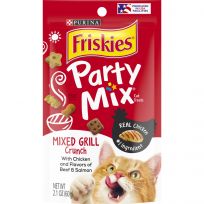 PURINA Friskies Party Mix Cat Treats Mixed Grill Crunch, 2.1 OZ
