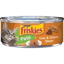 PURINA Friskies Pate Liver & Chicken Dinner Cat Food, 5.5 OZ Can