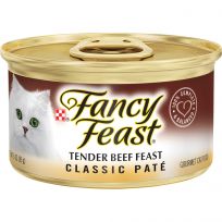 PURINA Fancy Feast Tender Beef Feast Classic Pate Cat Food, 3 OZ Can