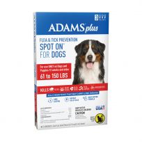 Adams Plus Flea & Tick Spot On for Dogs, 61 to 150 LB, 3 Month, 100542202