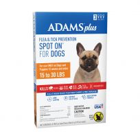 Adams Plus Flea & Tick Spot On for Dogs, 15 to 30 LB, 3 Month, 100542204