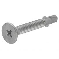 Hillman 1/4 IN D 1 LB Box Flat Head Phillips Self Drilling Screws with Wings, 47296, 2-3/4 IN