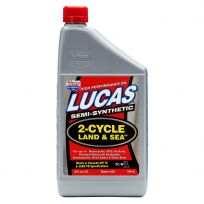 Lucas Oil Products Semi-Synthetic TC-W3 2-Cycle Land and Sea Oil, 10467, 1 Quart
